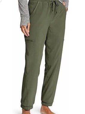 Eddie Bauer Army Green Drawstring Cargo Joggers